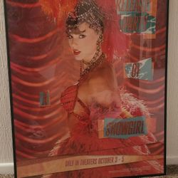 Taylor  Swift The Life Of A Showgirl Movie Poster Framed