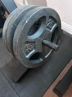 Metal weight plates- standard NOT Olympic