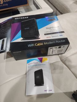 Nighthawk AC1900 WiFi cable Modem and Router
