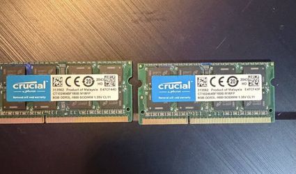 Crucial 8GB DDR3L-1600 Laptop Memory