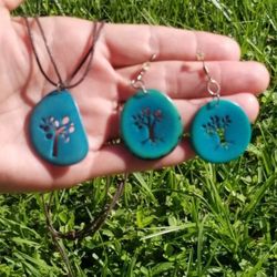 Tree Of Life Tagua Jewelry Set