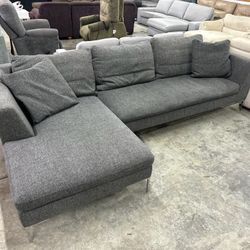 Grey L Shaped Sectional Couch “WE DELIVER”