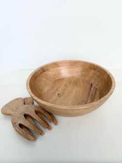 11.5” Diameter Wood Salad Bowl, Never Used