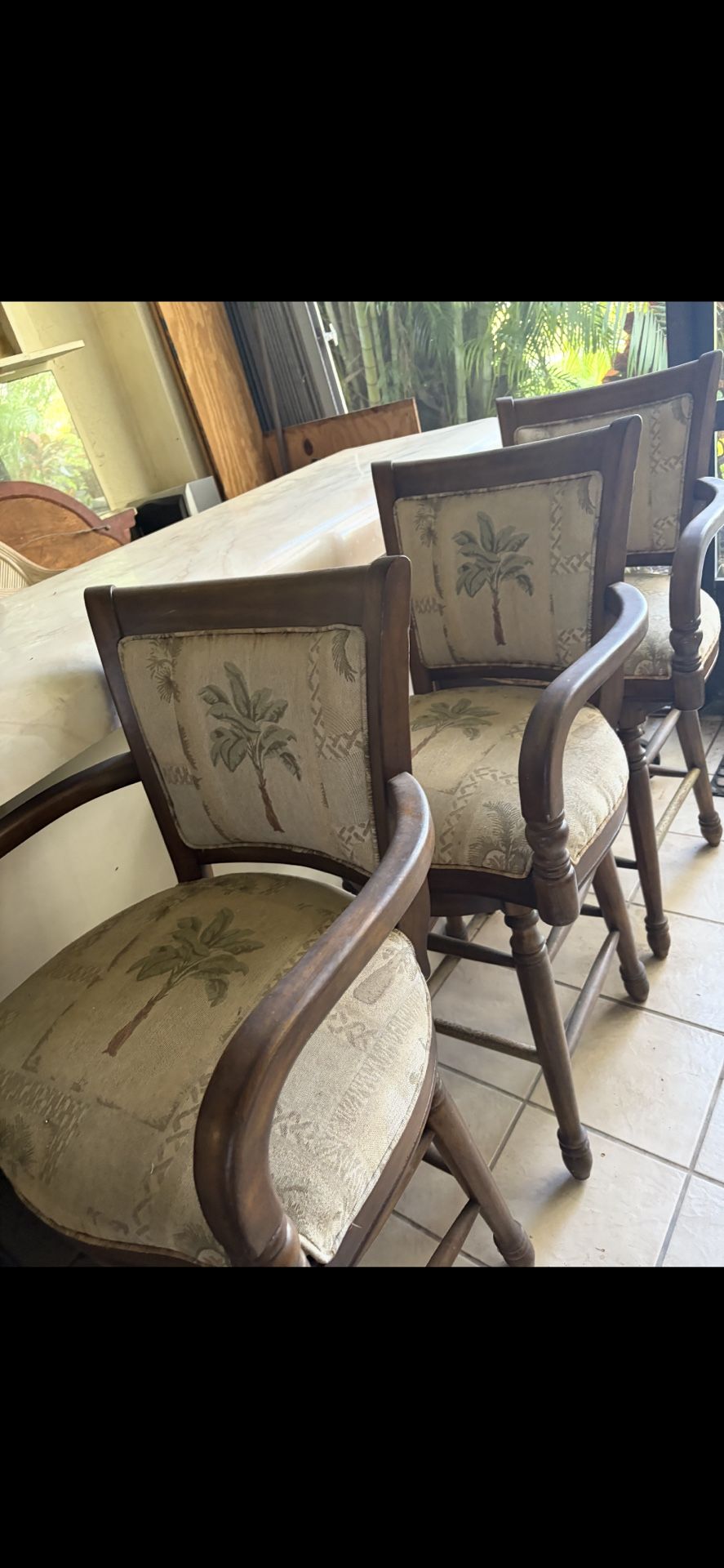 Solid Wood Bar Stools All 3