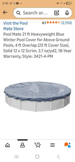 Brand New 21-ft Pool Cover, 25 Ft Diameter
