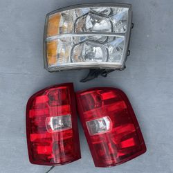 Headlight and Taillights, 50$ A Pair, 25$ Ea 2008-2014 Chevy Silverado 2500
