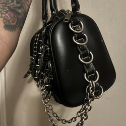 Women’s Leather Chain Dolls Kill Bag