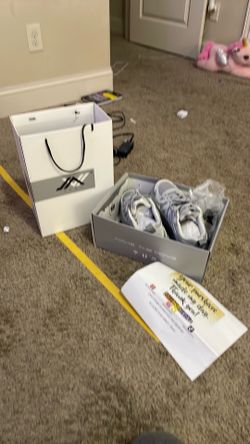 Grey shoes