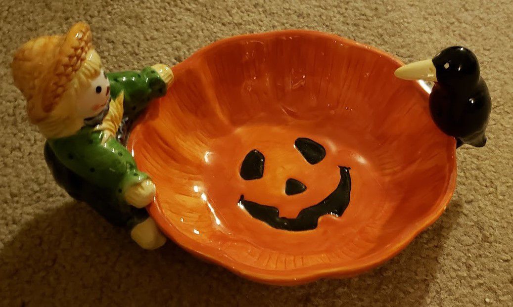 Halloween/Fall Accent Ceramic Bowl
