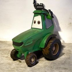Disney Pixar Cars Planes Green Tractor Buck DIECAST 1:55