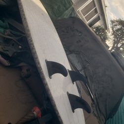 CBC Sushi 5.8 Surf Board Not Fiberglass But Hard Styrofoam 