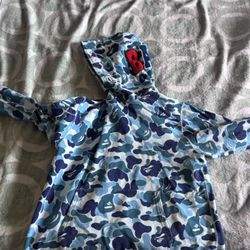 Blue Bape Pullover