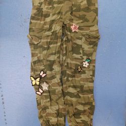 Justice Size 10 Army Fatigued Pants