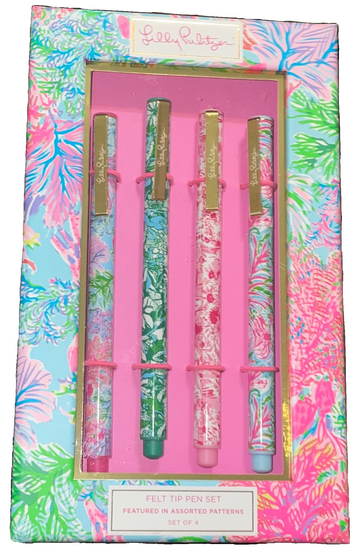 Lilly Pulitzer Felt Tip Pen Set  New With Tags
