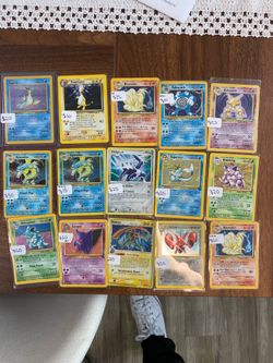 Pokémon cards vintage holo 1st edition Tcg lot
