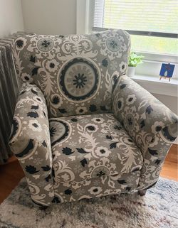 Patterned Living Room Chair