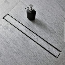 Neodrain 60-Inch Linear Shower Drain with Tile Insert Grate,Brushed 304 Stainless Steel Rectangle Shower Floor Drain, Linear Drain with Leveling Feet,