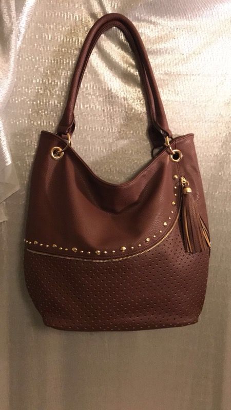 Birkin Brown Handbag With Tassel
