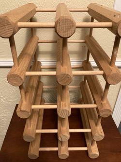 Wine Rack Table Wine Tacks Countertop Wooden Wine Bottle Holder Shelf Cabinet