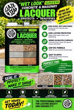 Glaze n Seal 1 Gal. Clear Wet Look Green Concrete and Masonry Lacquer Sealer