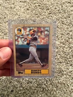 1987 Barry Bonds topps rookie card