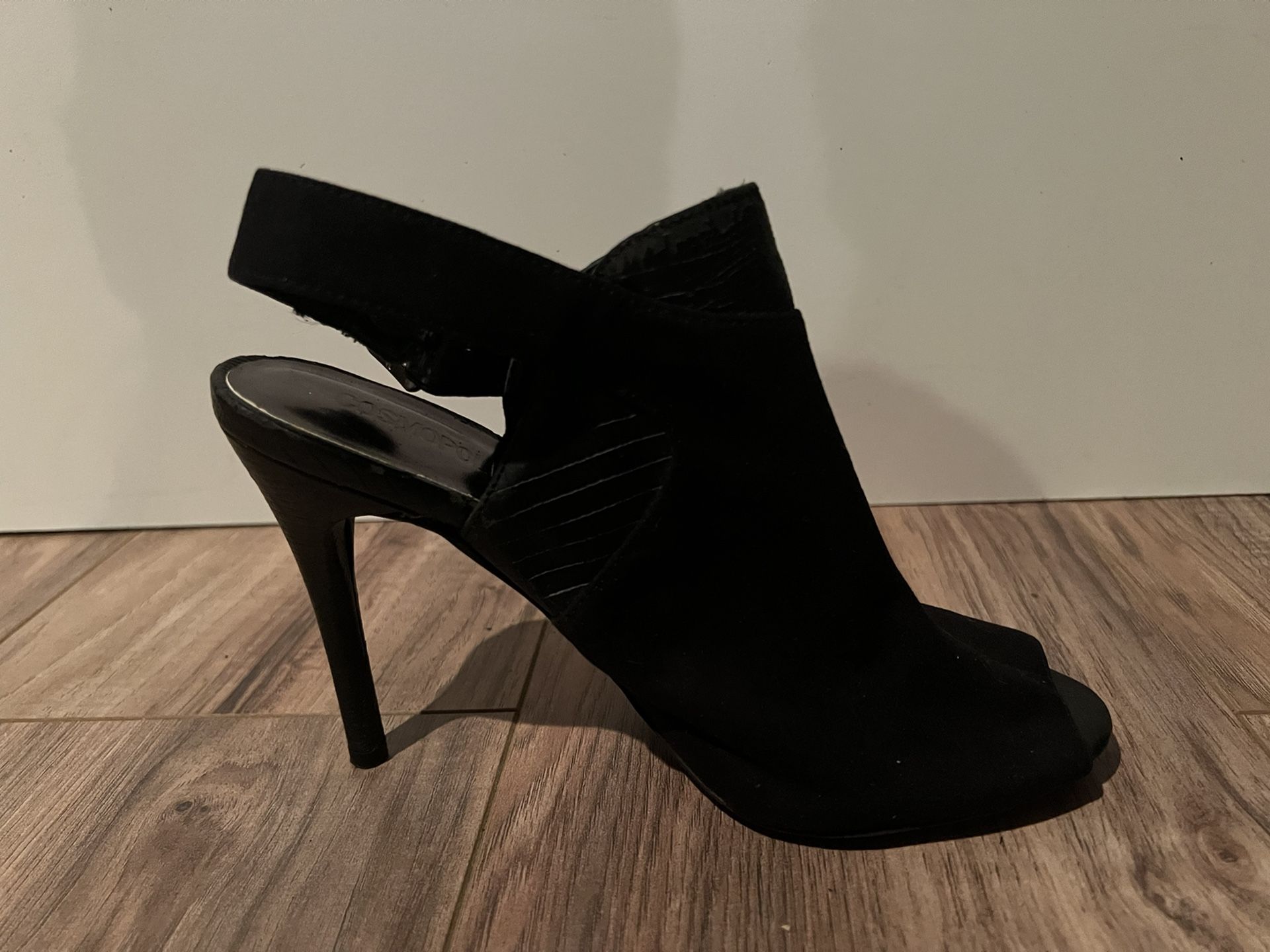 Black Sling Back Heels, Women’s Size 7