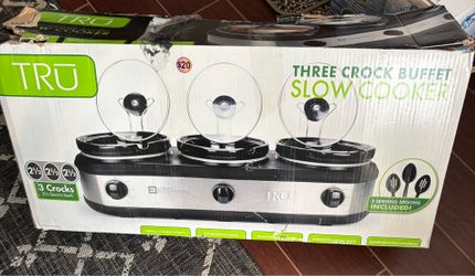 Three Crock Buffet Slow Cooker