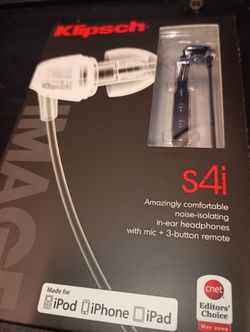 Klipsch S41 Noise Isolating In Ear Headphones 