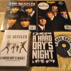 The Beatles dvd / magazine lot, A hards day's night criterion collection dvd + Beatles magazines 