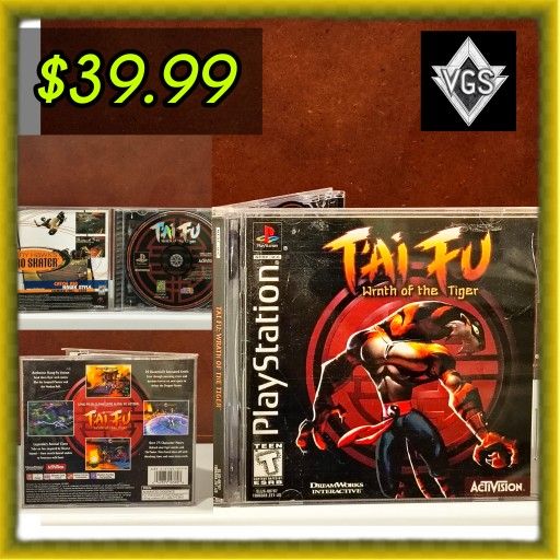 *CIB* T'ai Fu: Wrath of the Tiger (Sony PlayStation 1, 1998)