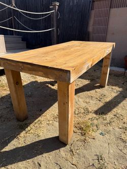 4 foot wood dinner table