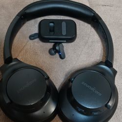 Q20 Over Ear Noise Canceling Headphones And Skull Candy Dime 2 