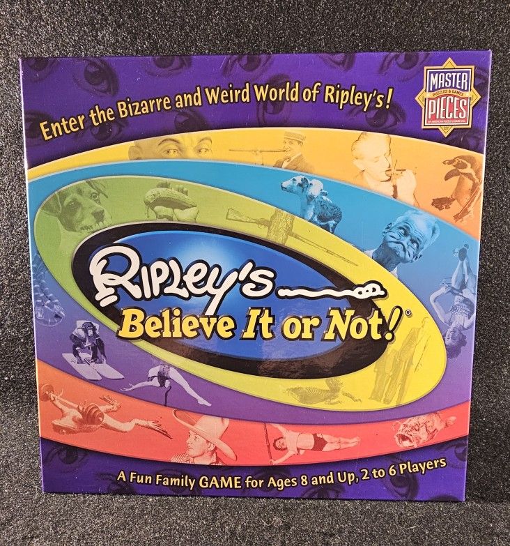 Vintage 2005 Ripley's Believe It Or Not! Family Game. New, Never Played With!