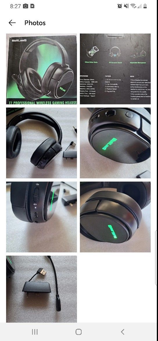 WolfLaws X1 Wireless Gaming Headset
for Xbox Series X|S, Xbox One, PS5, PC, Mac, Nintendo Switch
Bluetooth Over Ear Gaming Headphones with Noise Can