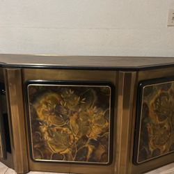 vintage "Tree of Life" credenza cabinet designed by Bernhard Rohne