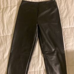 Black Leather Jeans