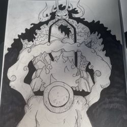 Kaido And Luffy Drawing