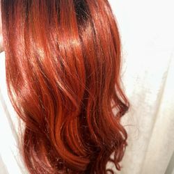 Red Ombré Wig 