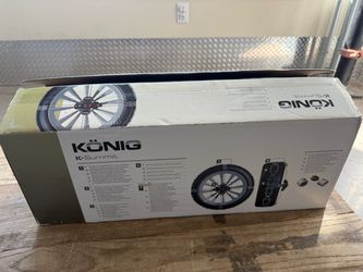 The Konig K-Summit K33 Snow Chains are designed for tight clearance and come with instructions for easy fitting. Made of steel, these tire chains are 