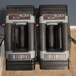 Powerblock Elite Exp Weights w/Stand & Adjustable Bench