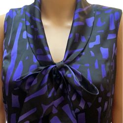Calvin Klein Black & Purple Dress