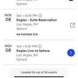 Wanted Tickets To The Eagles. 2 Or 4 Tickets. Nov. 7 Or 8th