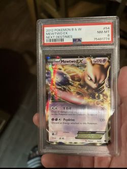 Mewtwo Ex 54/99 Full Art Ultra Rare Next Destinies Pokemon PSA 8