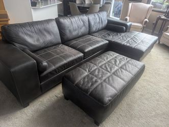 Faux Leather Sectional