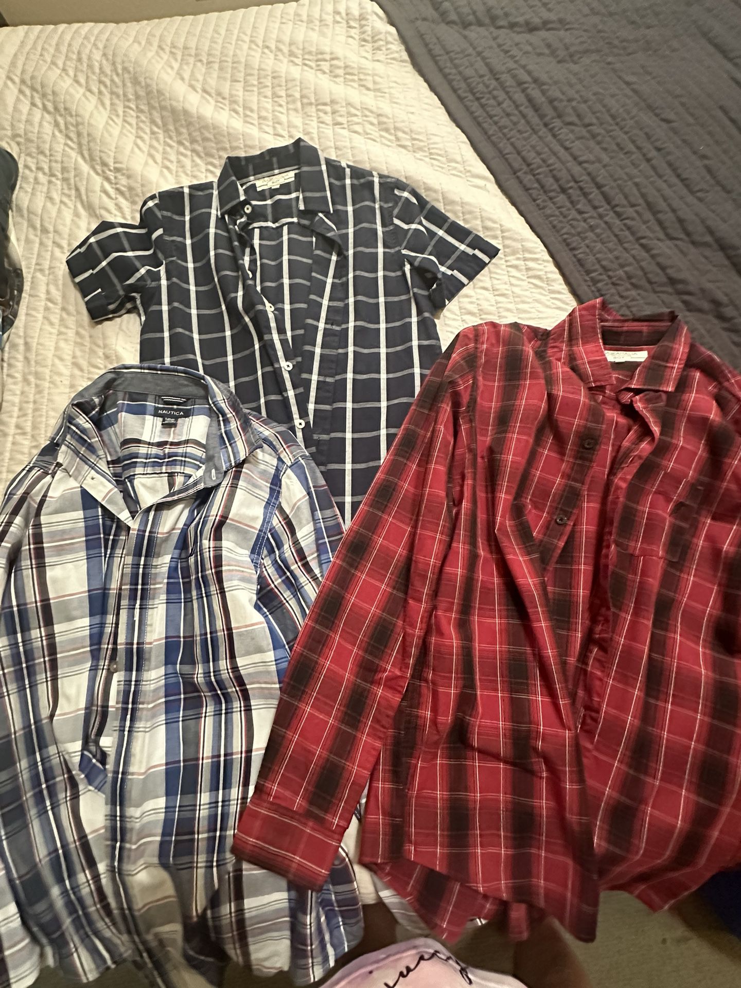 3 Dressing Shirts For Boy Size L 13/14 Yrs New - No Tags 