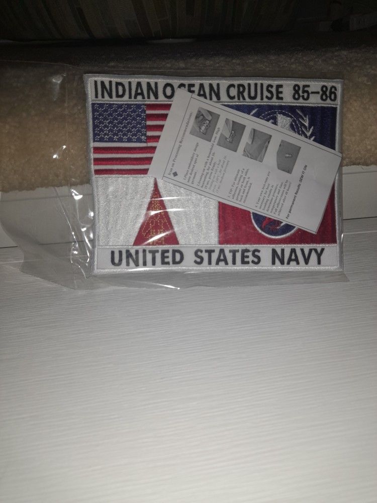 Top Gun-Indian Ocean Cruise 85-86 Naval patch