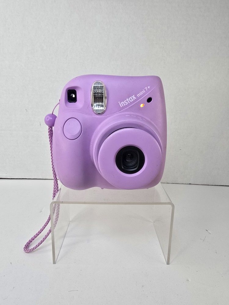 Fujifilm Instax Mini 7 + Plus Instant Camera Lavender Works Great