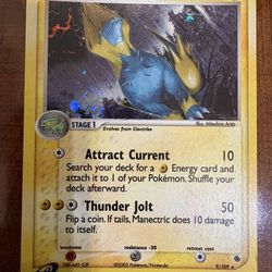 Pokemon Manectric 9/109 EX Ruby & Sapphire Holo Rare Vintage 2003 LP/NM ⚡️