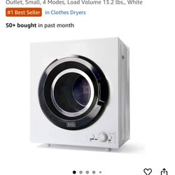 BLACK+DECKER BCED37 Compact Dryer 