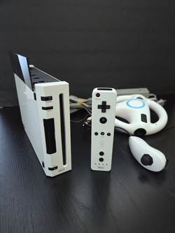 NINTENDO Wii CUSTOM BLACK AND WHITE  ( READ DESCRIPTION)